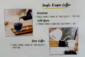Early Bird Gets Coffee เมนู